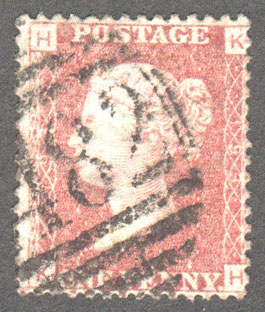 Great Britain Scott 33 Used Plate 193 - KH - Click Image to Close